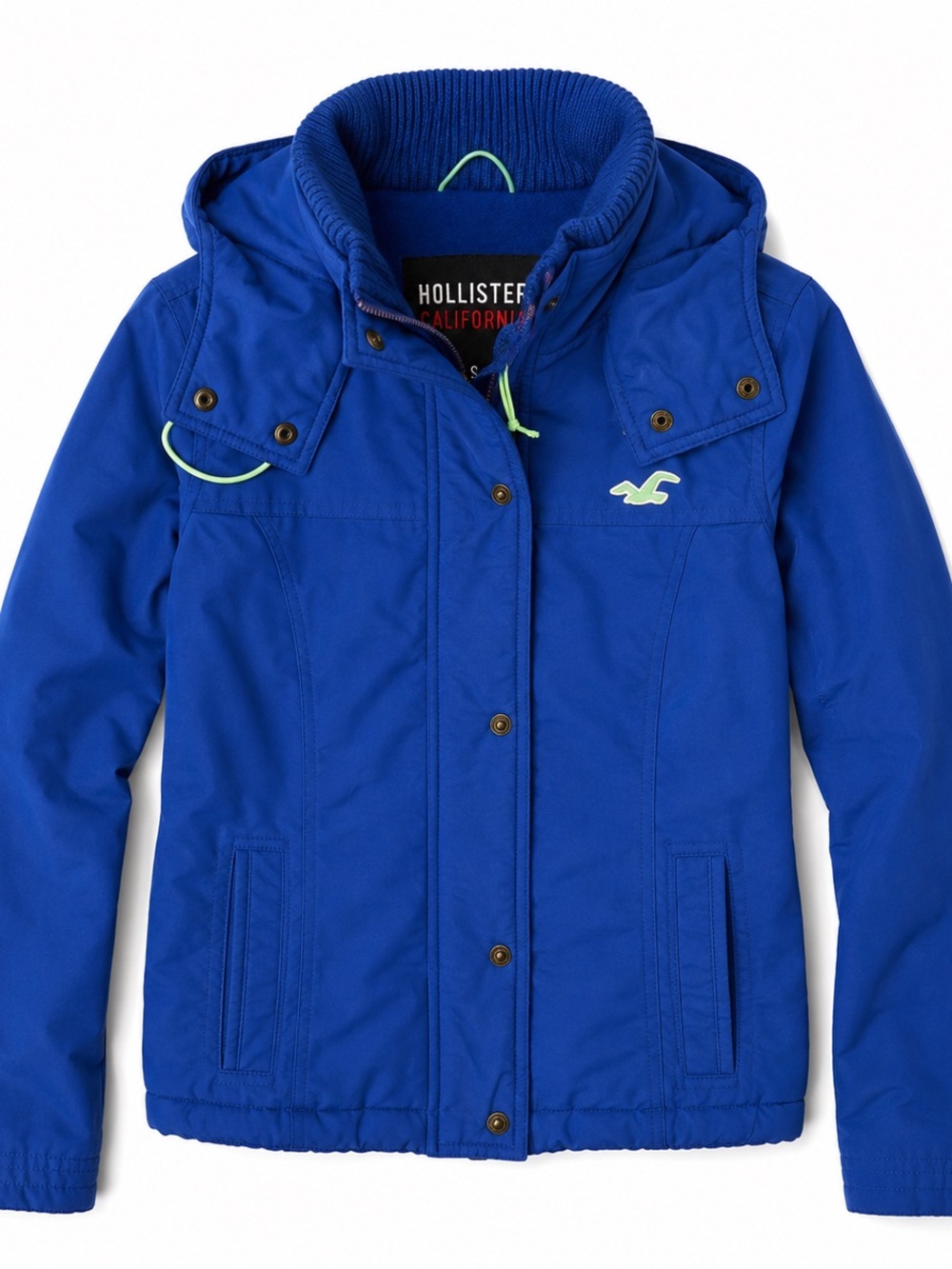 Hollister California Blue Hooded Jacket Women’s Small